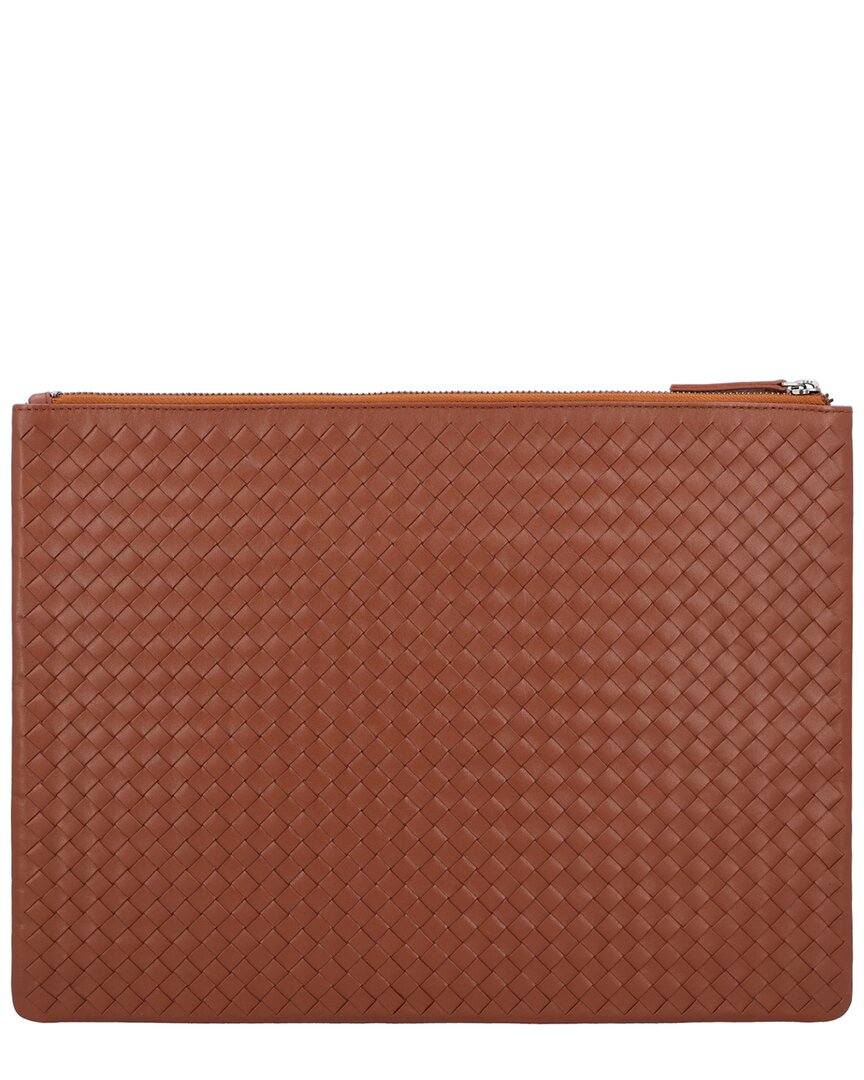 Dragon Diffusion | Womens | A4 Leather Pochette | Brown