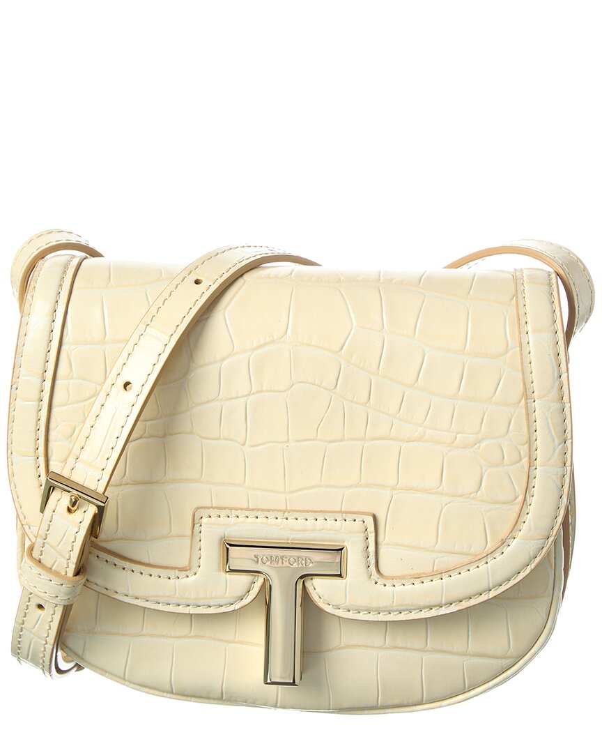 Tom Ford | Womens | Mini Leather Shoulder Bag | White
