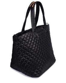 MZ Wallace | Womens | Large Metro Leather Tote Deluxe | Black