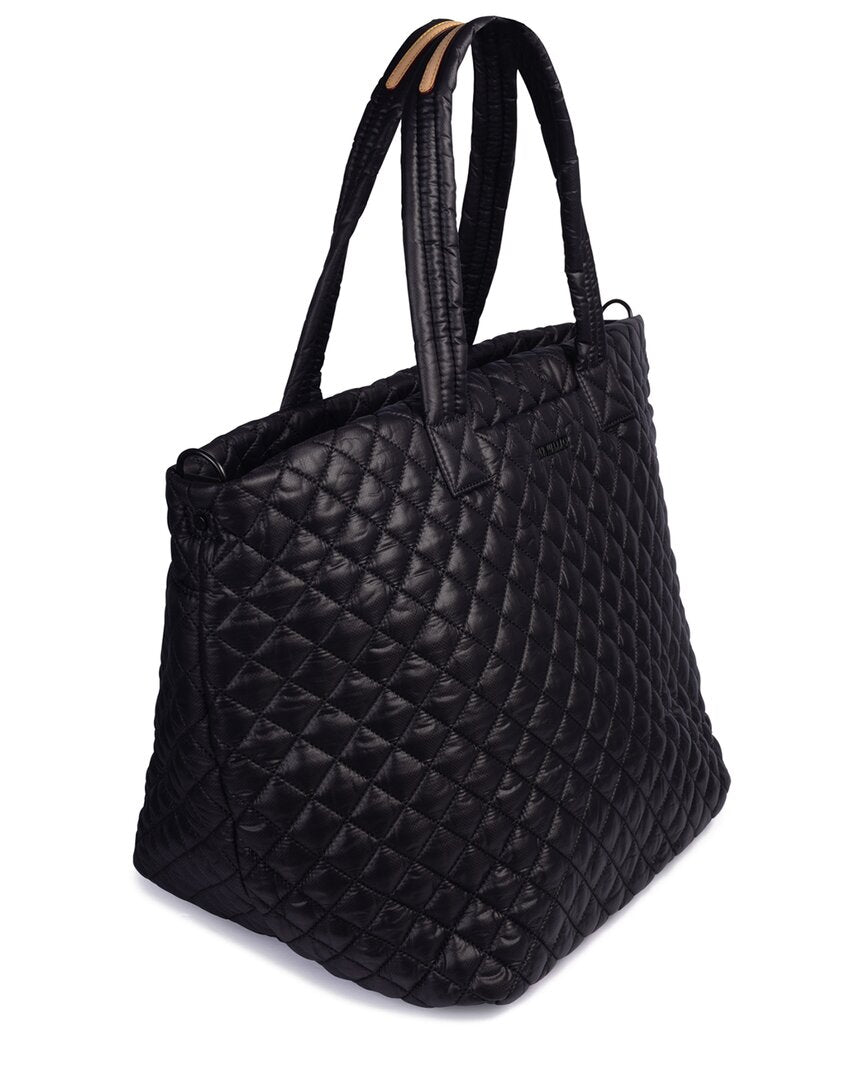 MZ Wallace | Womens | Large Metro Leather Tote Deluxe | Black