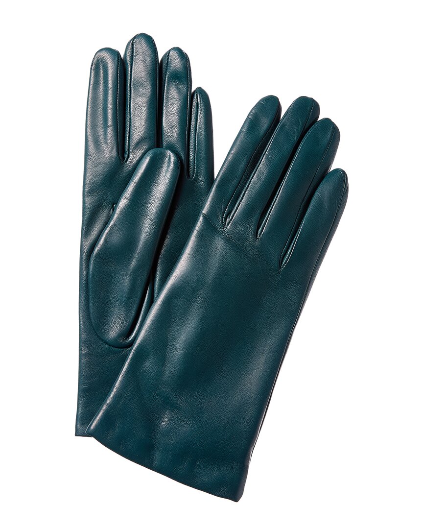 Portolano | Unisex | Cashmere-Lined Leather Gloves | Green
