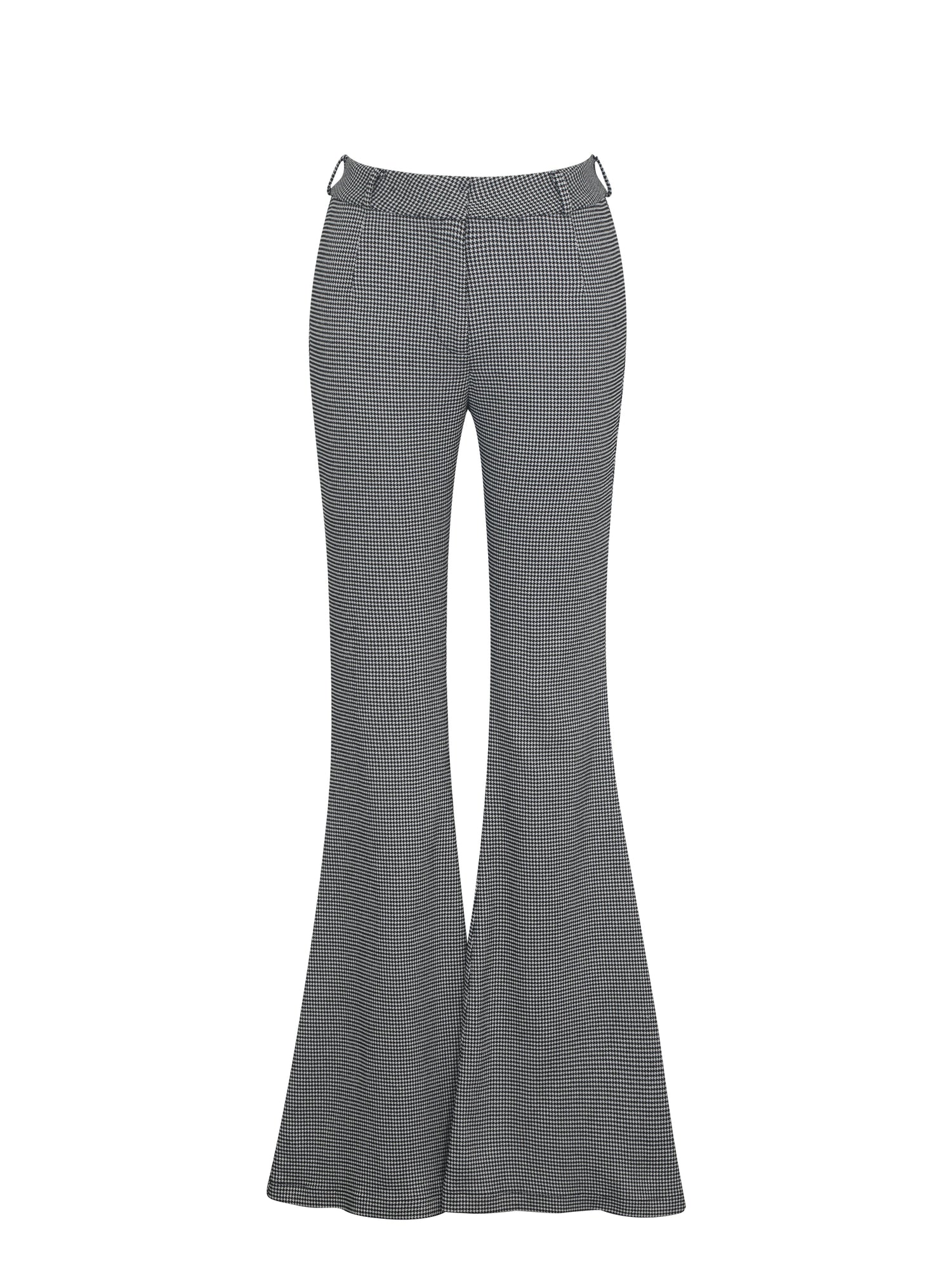 Ulli Flared Pants | Micro-Houndstooth