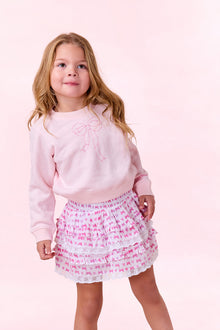 Loveshackfancy X Roller Rabbit Billie Heart Skirt | Disco Bow Heart