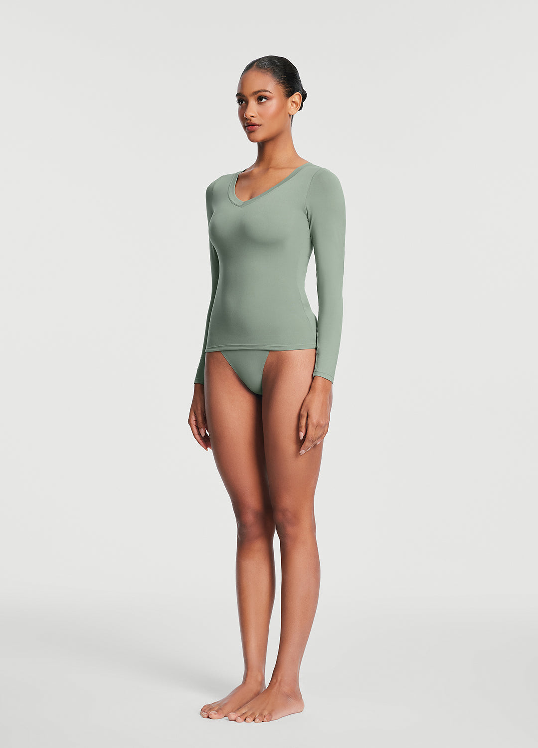 Seamless Cheeky Panty | Sage Green