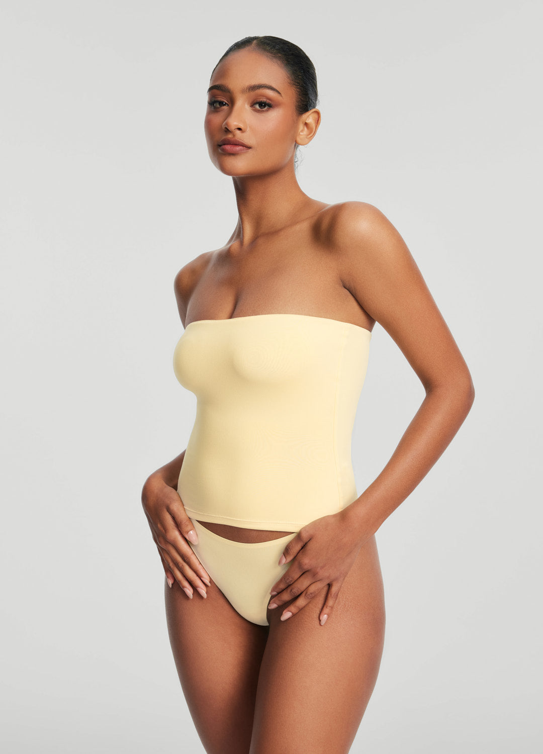 Seamless Full-Length Tube Top | Lemon Meringue