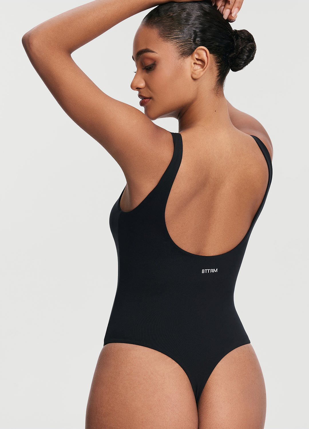 Scoop Back Bodysuit | Black
