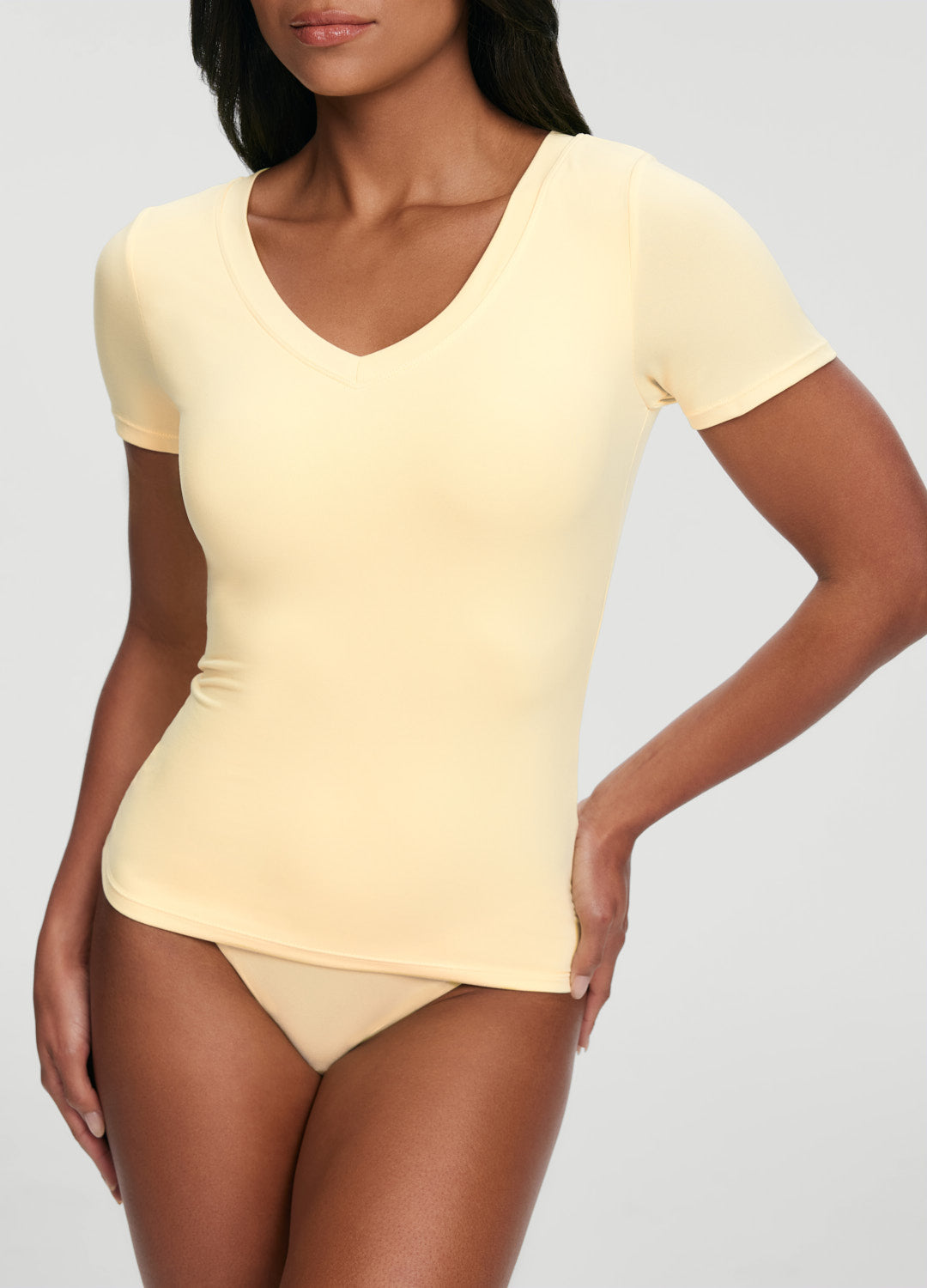 V-Neck T-shirt | Lemon Meringue