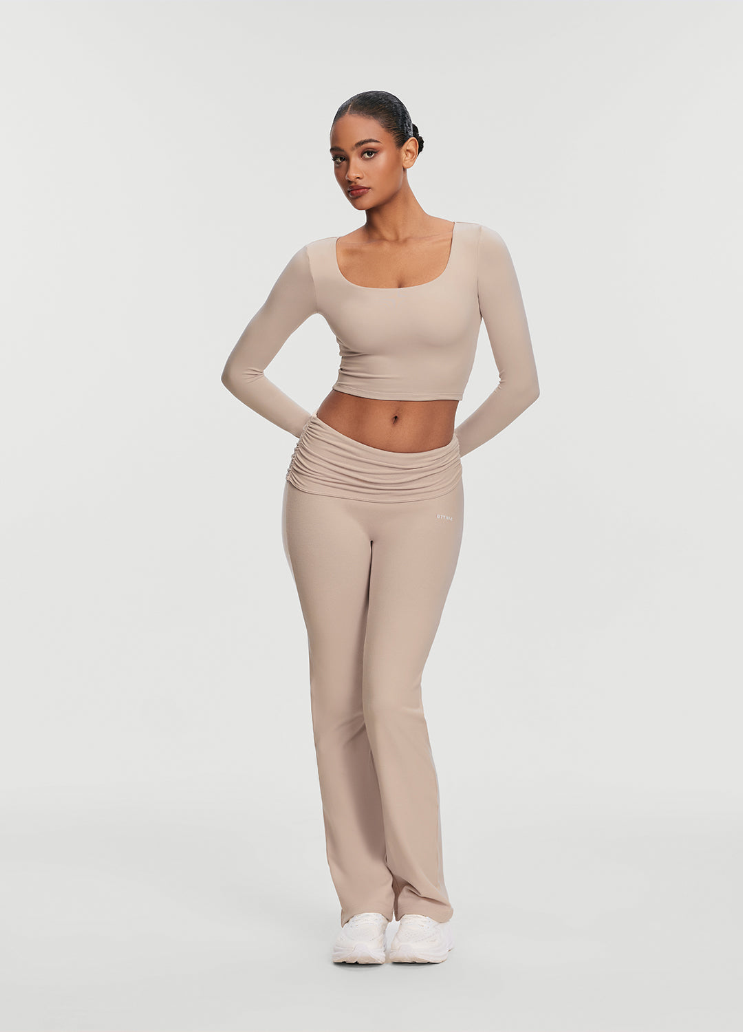 Soft Seamless Lounge Pants | Oat Milk
