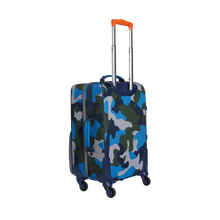 state bags Logan suitcase polyester camo back view side angle click to zoom