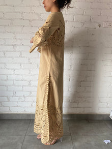 Hemant & Nandita | V-Neck Kaftan | Brown