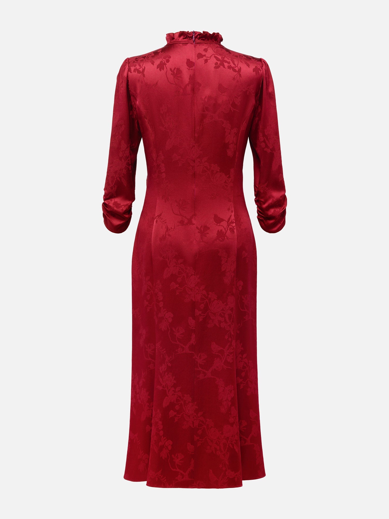 Silk Dress | Wine Red