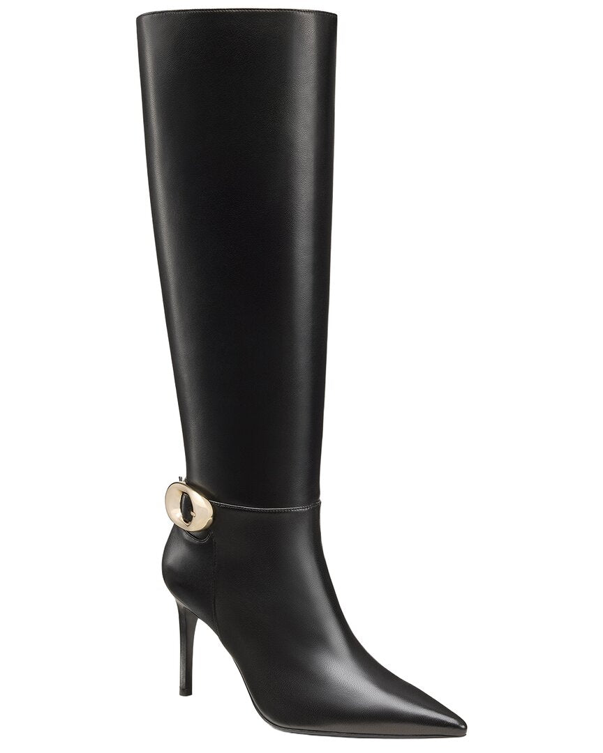 Stuart Weitzman | Womens | Stuart Power Buckle Leather Boot | Black