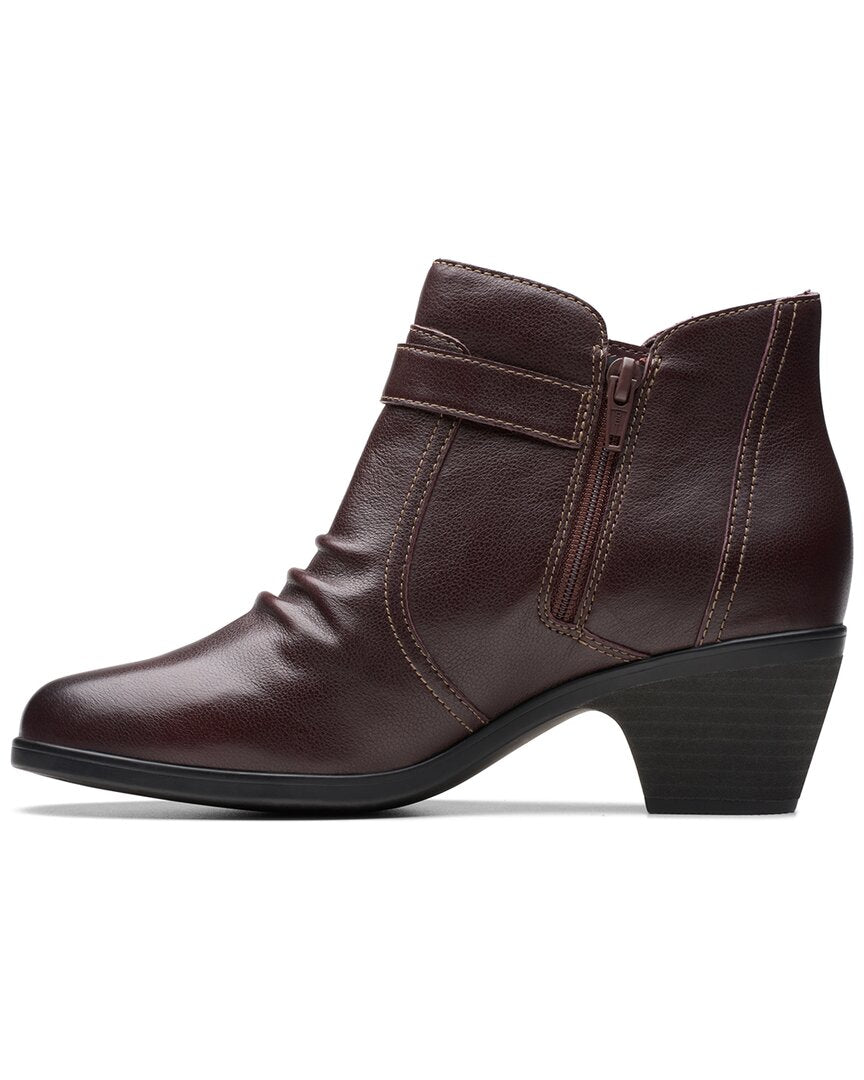 Clarks | Womens | Emily2 Opal Leather Bootie | Brown