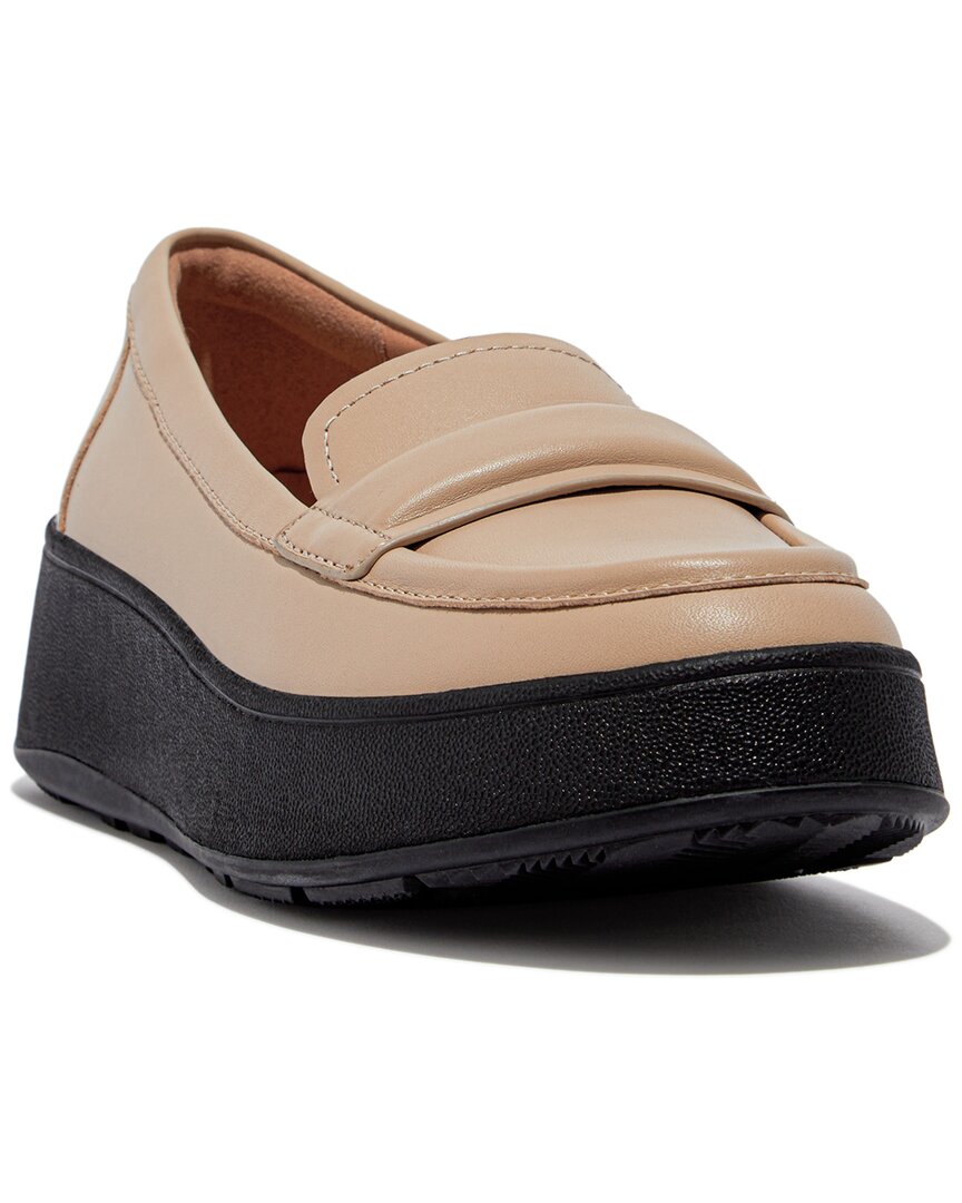FitFlop | Womens | Leather Loafers | Latte Beige/Black