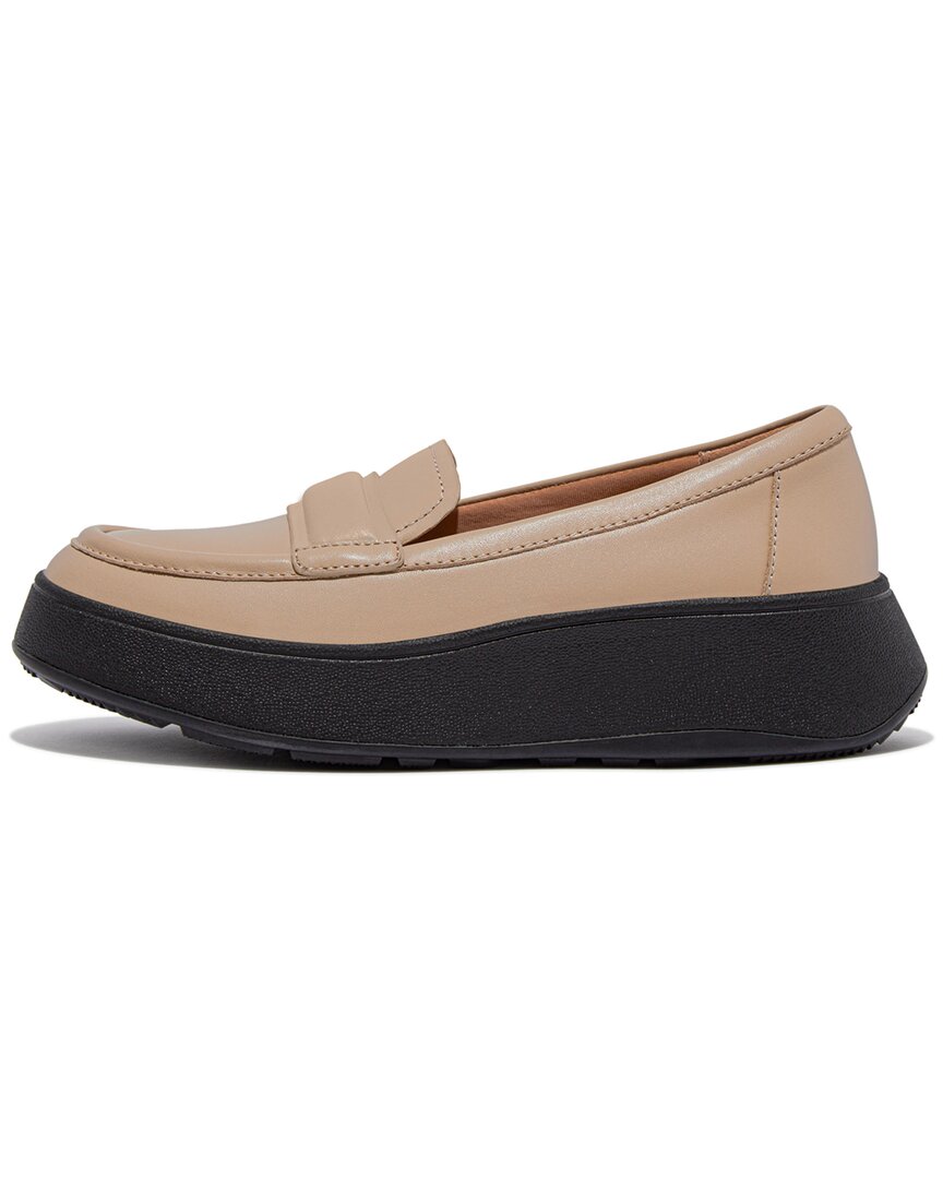 FitFlop | Womens | Leather Loafers | Latte Beige/Black