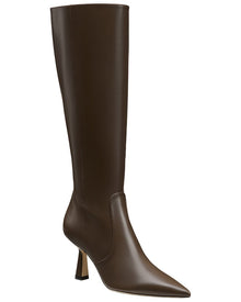 Stuart Weitzman | Womens | Stuart Supersculpt Zip Leather Boot 75 | Brown