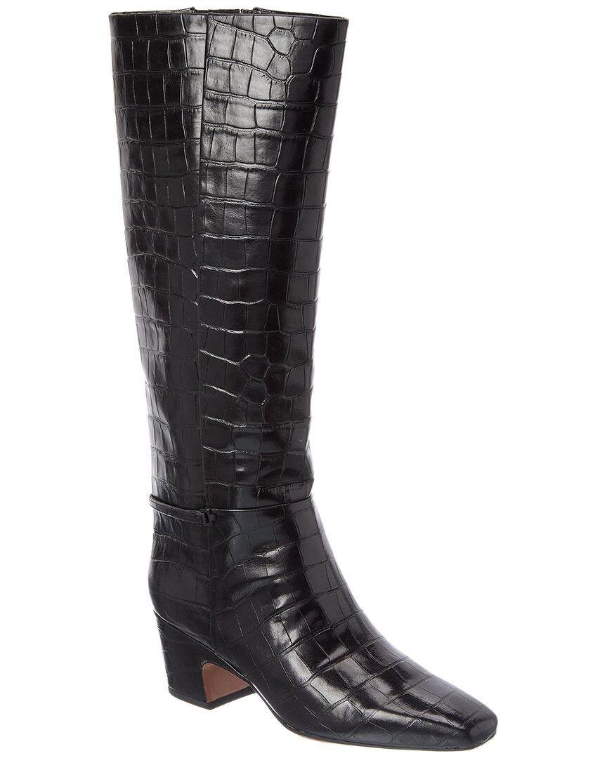 Franco Sarto | Womens | L-Sorelina Croc-Embossed Boot | Black