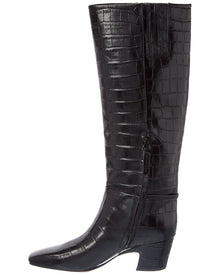 Franco Sarto | Womens | L-Sorelina Croc-Embossed Boot | Black