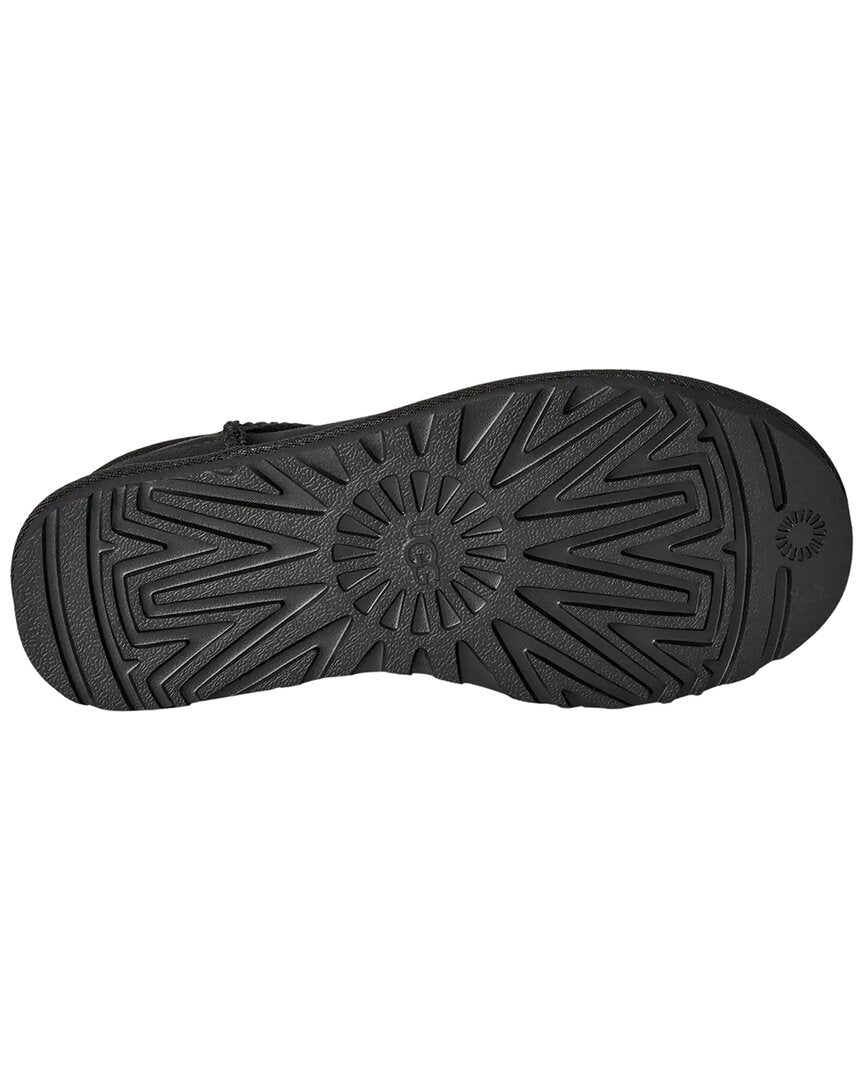 UGG | Womens | Classic Ultra Mini Suede & Shearling Boot | Black