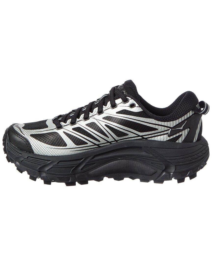 Hoka | Womens | Mafate Speed 2 Leather & Canvas Sneaker | Silver