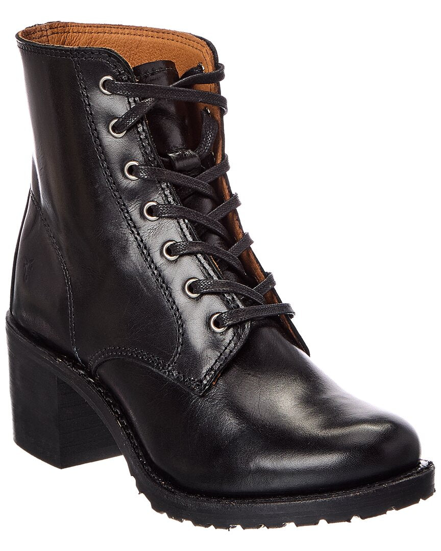 Frye | Womens | Sabrina 6G Lace-Up Leather Boot | Black