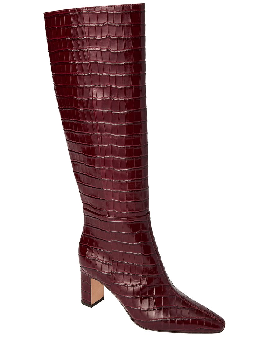 J.McLaughlin | Womens | Eden Leather Knee-High Boot | Red