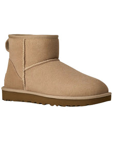 UGG | Womens | Classic Mini II Suede & Shearling Boot | Brown