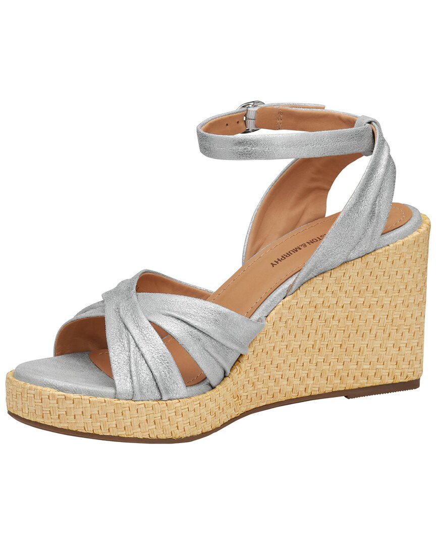 Johnston & Murphy | Womens | Marcia Suede Sandal | Silver