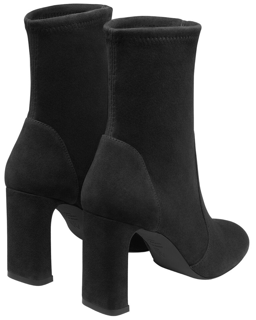 Stuart Weitzman | Womens | Babette Suede Bootie 85 | Black
