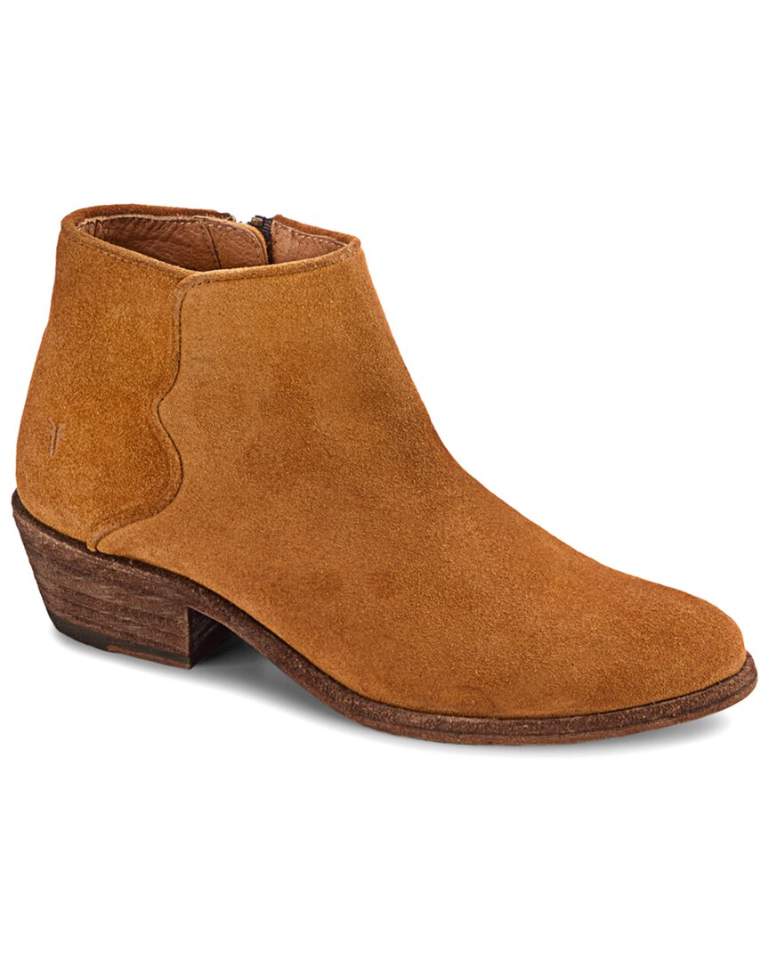 Frye | Womens | Carson Piping Suede Bootie | Brown