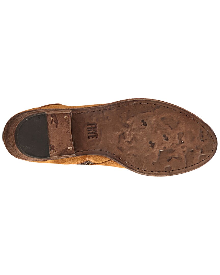 Frye | Womens | Carson Piping Suede Bootie | Brown