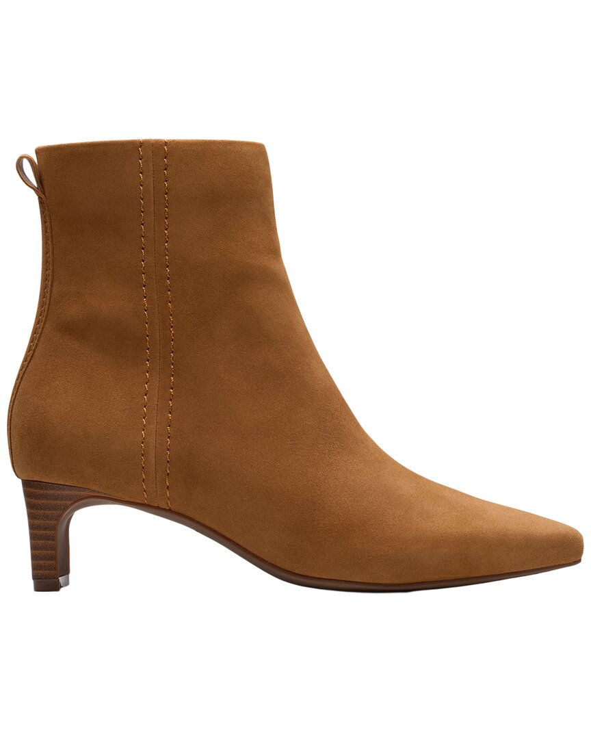 Clarks | Womens | Edina Up Suede Boot | Tan