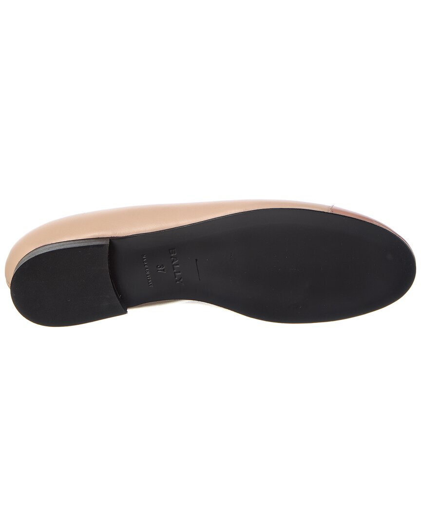 Bally | Womens | Biely Leather Flat | Pink