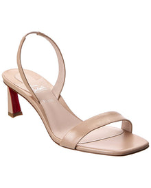 Christian Louboutin | Womens | O Condora 55 Leather Slingback Sandal | White