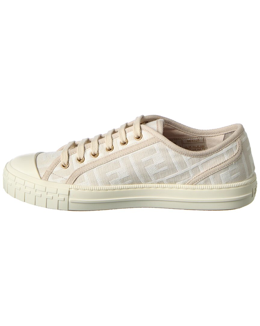 FENDI | Womens | Domino FF Jacquard Sneaker | Gold