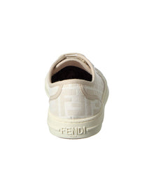 FENDI | Womens | Domino FF Jacquard Sneaker | Gold