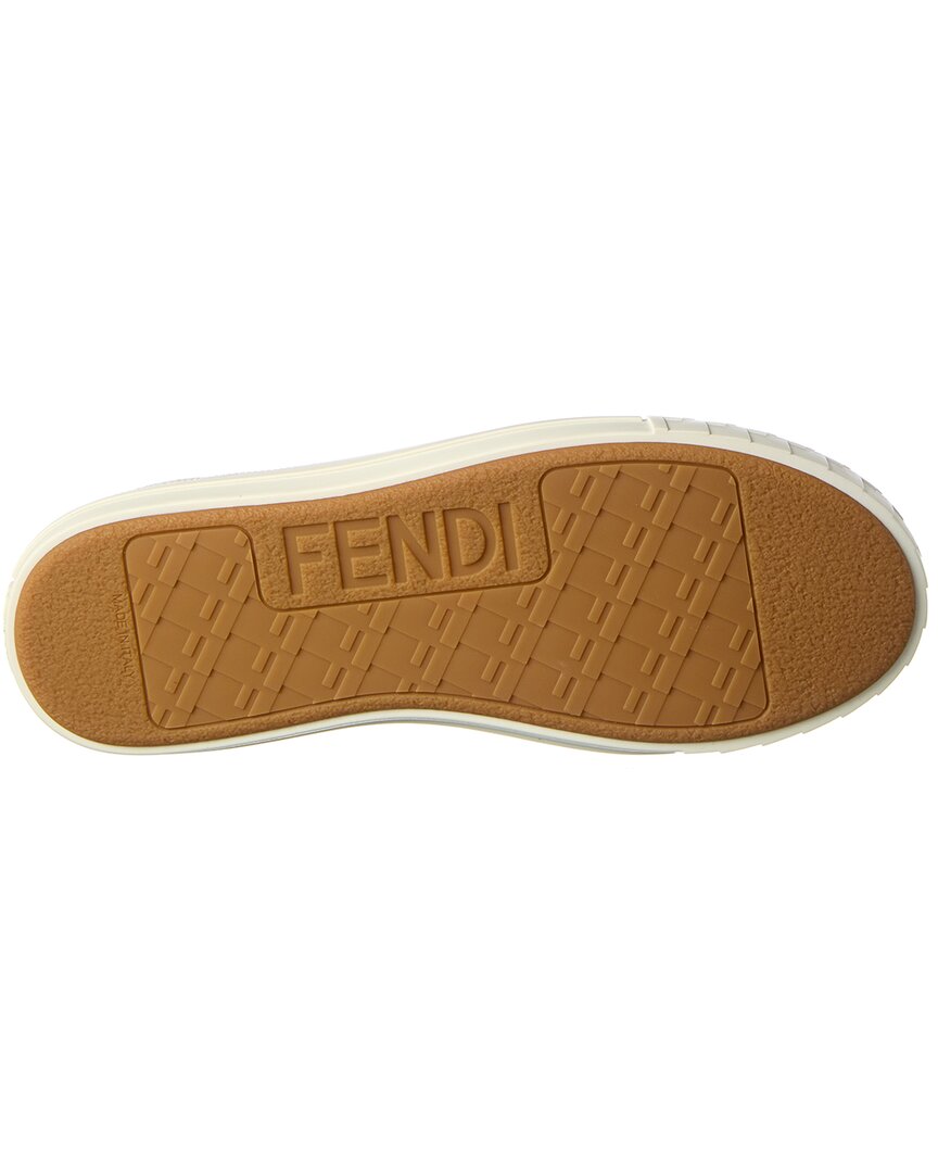 FENDI | Womens | Domino FF Jacquard Sneaker | Gold