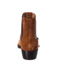 Ferragamo | Womens | Chelsea Suede Bootie | Brown