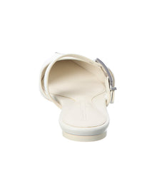 Alexander McQueen | Womens | Boxcar Leather Flat | White