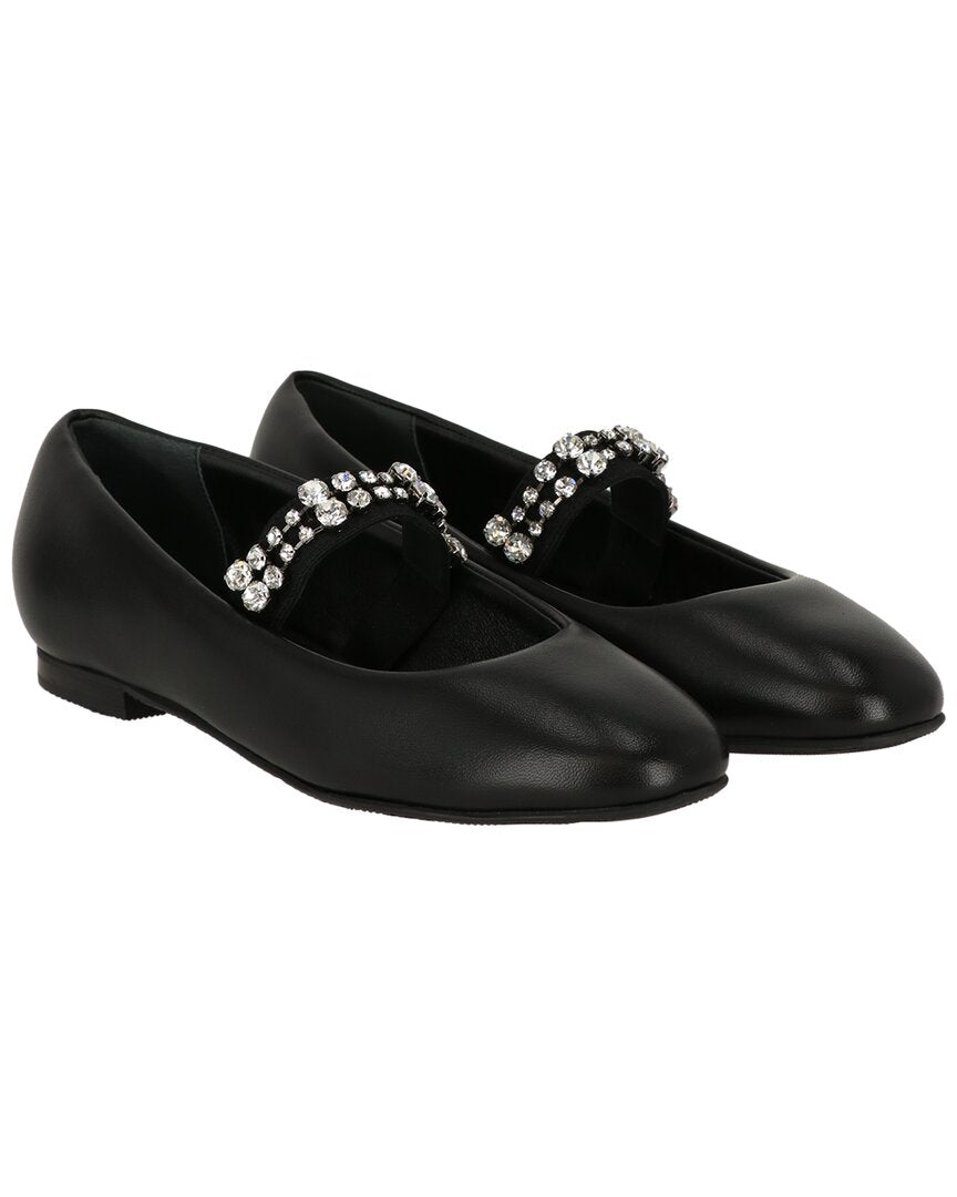 Casadei | Womens | Leather Ballet Flat | Black
