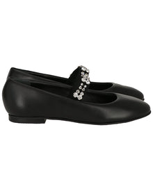 Casadei | Womens | Leather Ballet Flat | Black