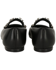 Casadei | Womens | Leather Ballet Flat | Black