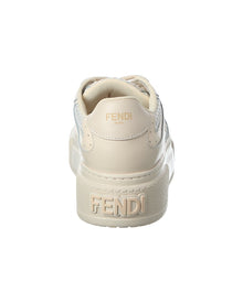 FENDI | Womens | Match Leather & Mesh Platform Sneaker | White