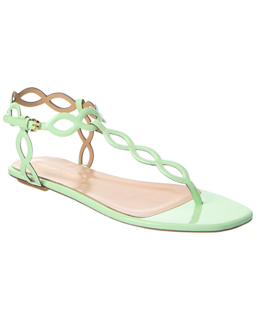 Sergio Rossi | Womens | Mermaid Patent Sandal | Green