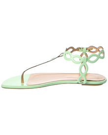 Sergio Rossi | Womens | Mermaid Patent Sandal | Green