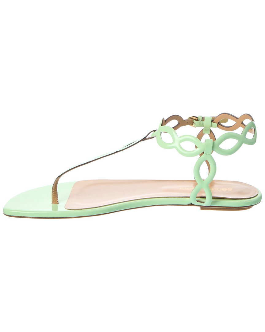 Sergio Rossi | Womens | Mermaid Patent Sandal | Green