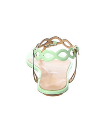 Sergio Rossi | Womens | Mermaid Patent Sandal | Green