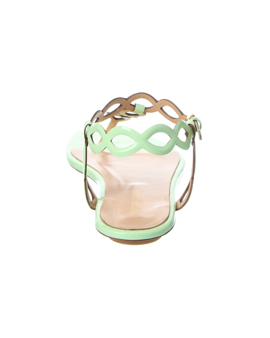 Sergio Rossi | Womens | Mermaid Patent Sandal | Green