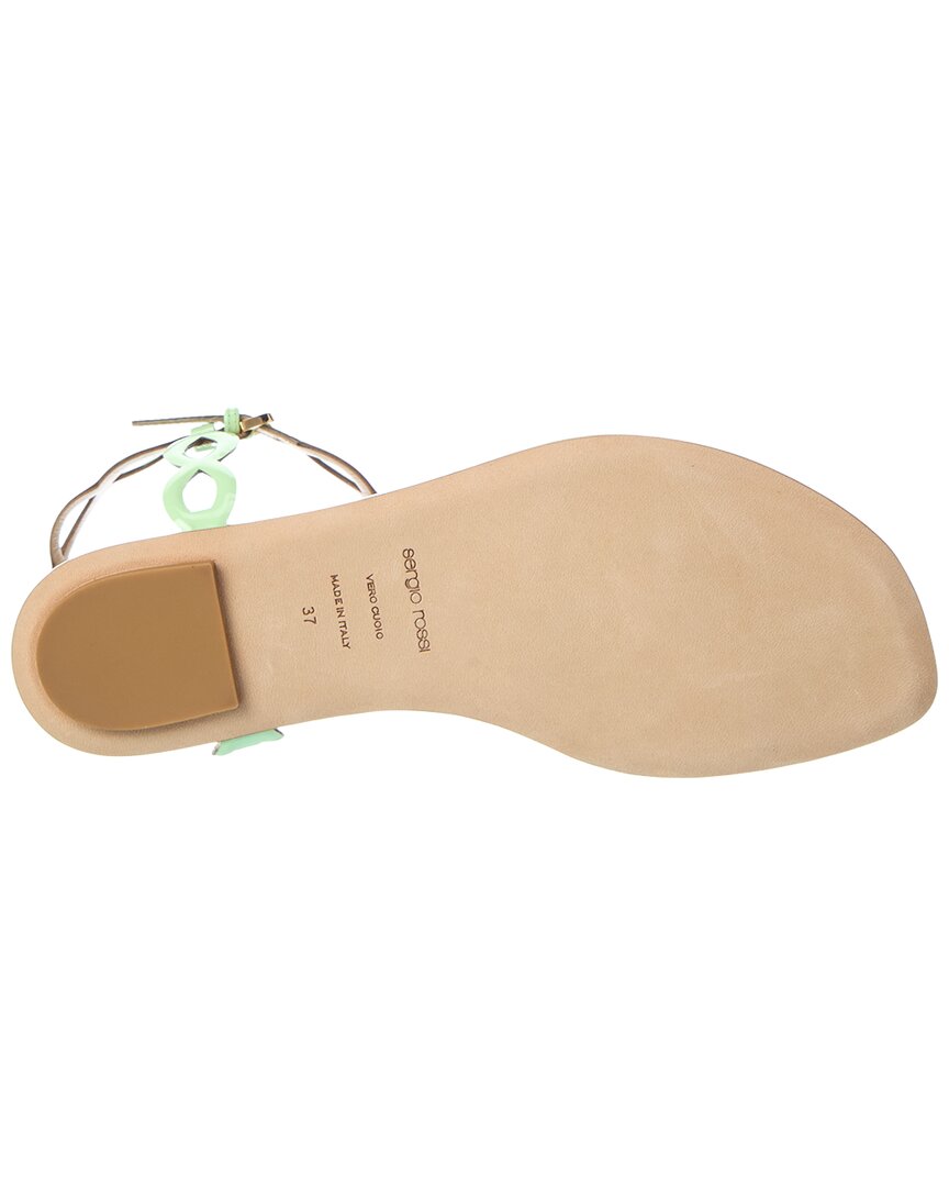 Sergio Rossi | Womens | Mermaid Patent Sandal | Green