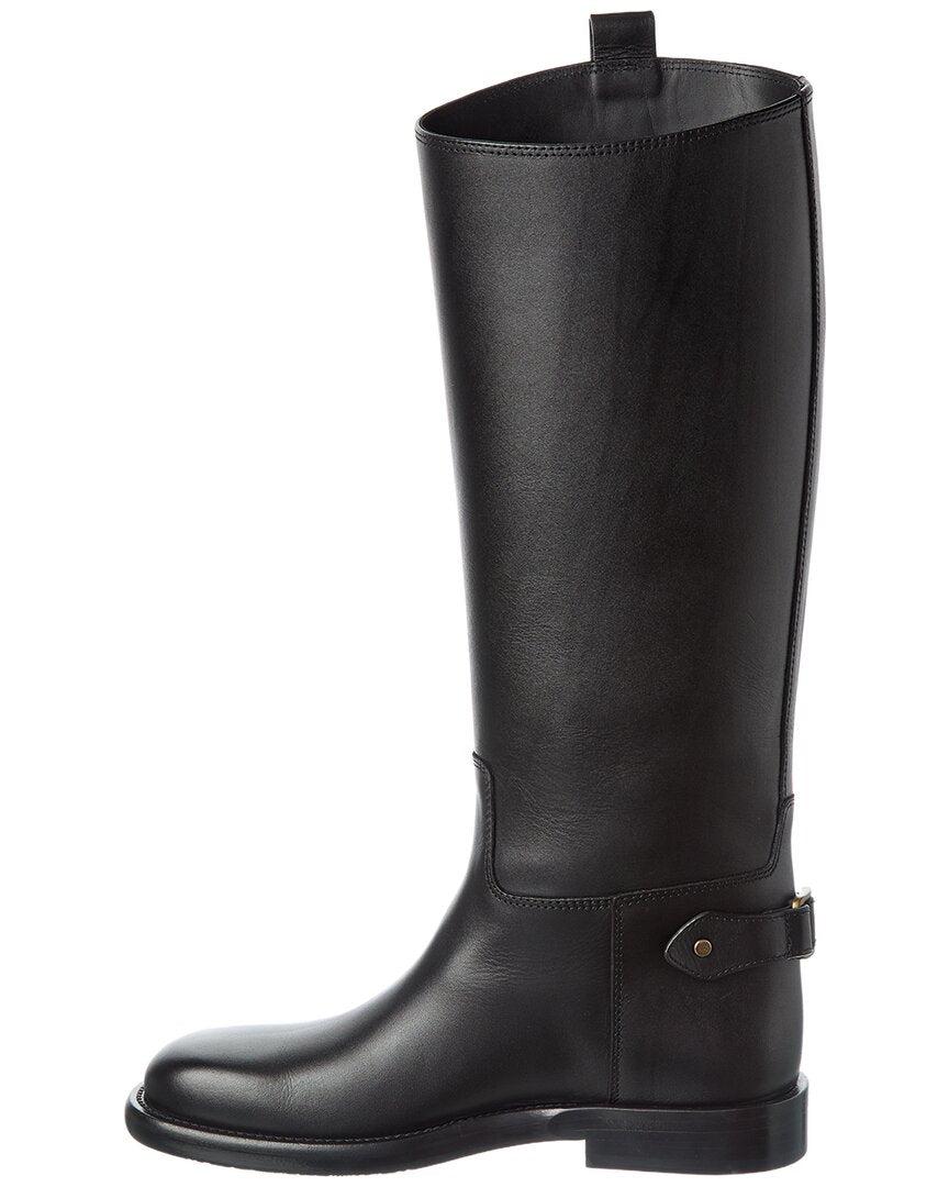 Burberry | Womens | Cavalier Leather Boot | Black